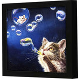Paragon Blowing Bubbles Red 11 X 11 X 2 Wall Art