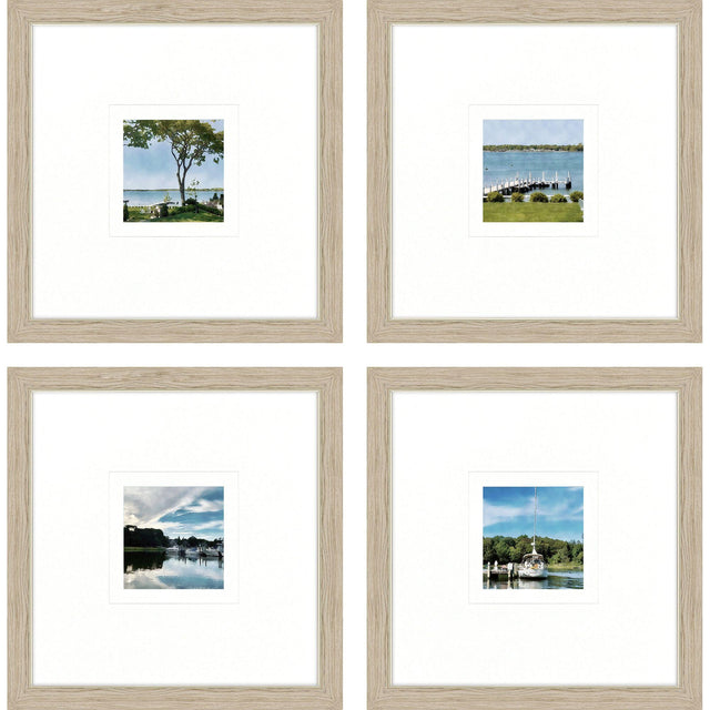 Paragon On the Water S/4 Blue 23 X 23 X 1 Wall Art