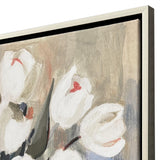 Paragon White Tulips White 30 X 30 X 2 Wall Art