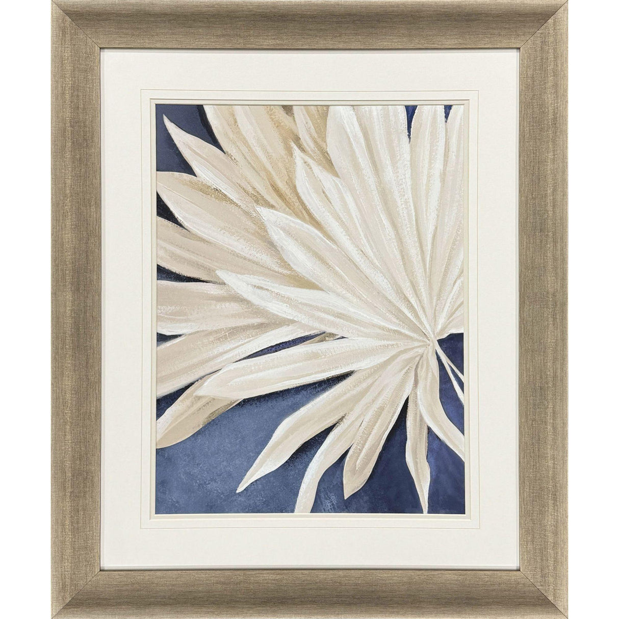 Paragon Blue Dry Palms I Blue 35 X 29 X 2 Wall Art