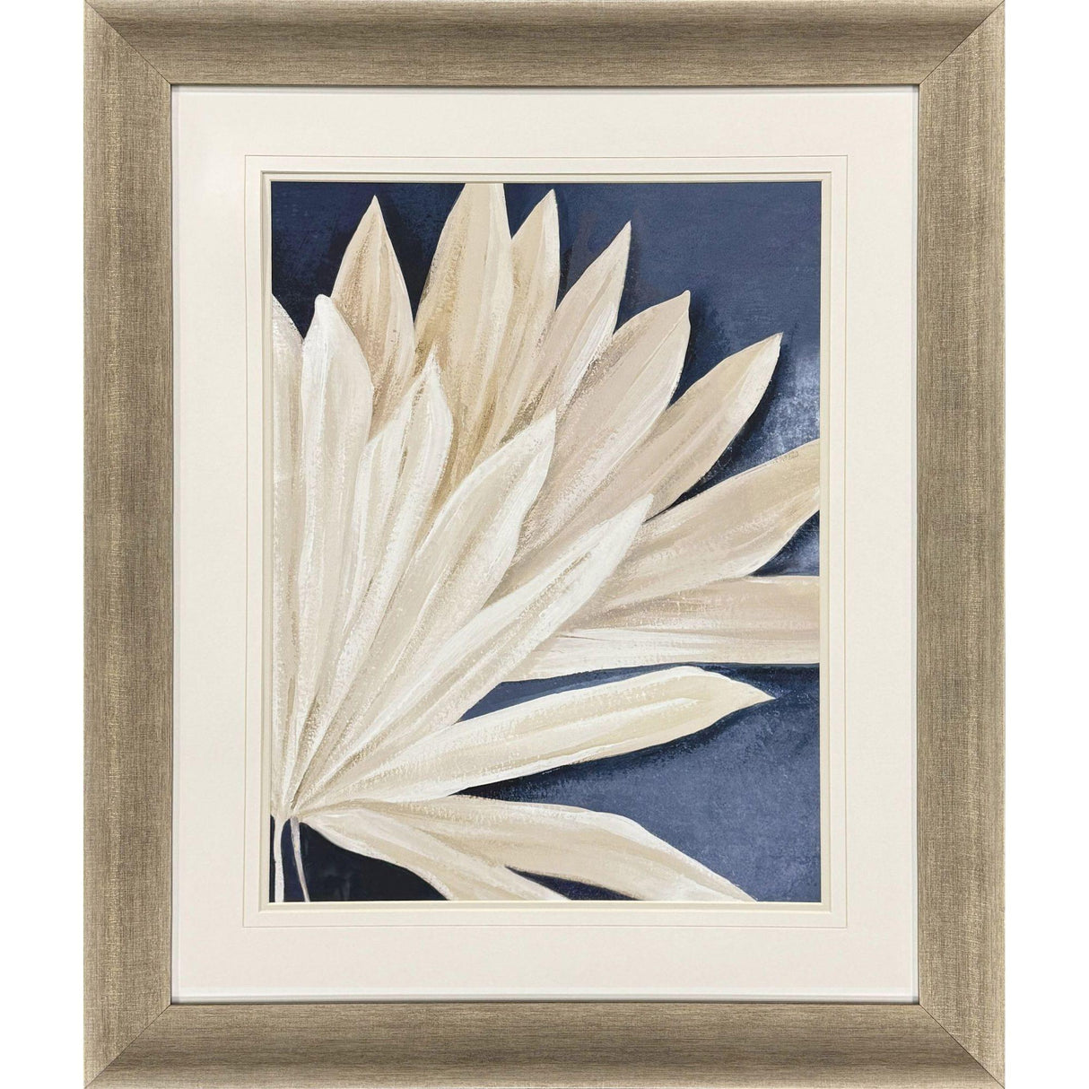 Paragon Blue Dry Palms II Blue 35 X 29 X 2 Wall Art
