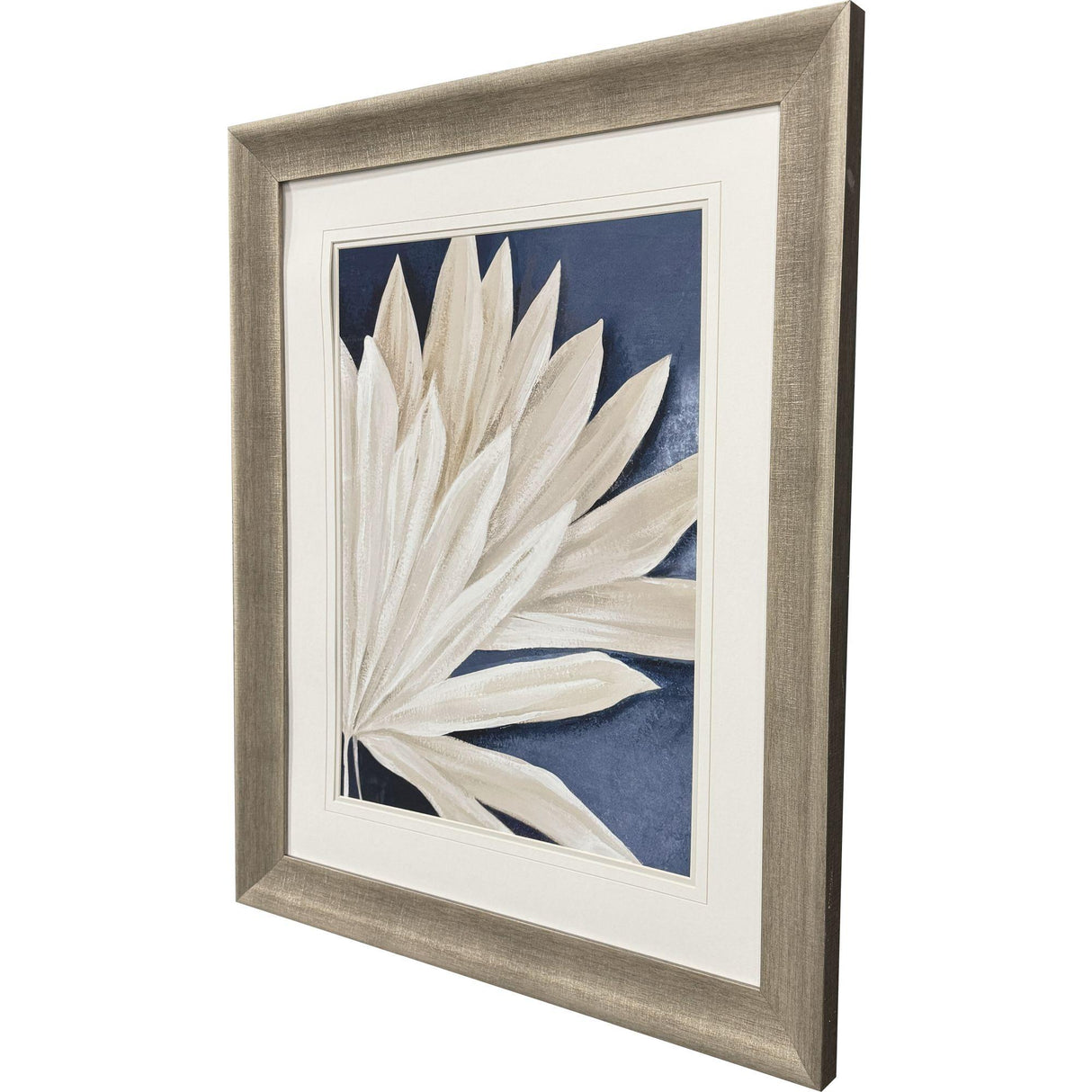 Paragon Blue Dry Palms II Blue 35 X 29 X 2 Wall Art