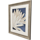 Paragon Blue Dry Palms II Blue 35 X 29 X 2 Wall Art