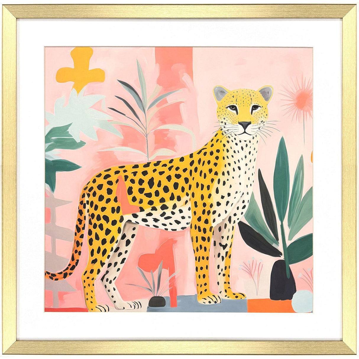 Paragon Pet Cheetah II Orange 26 X 26 X 2 Wall Art