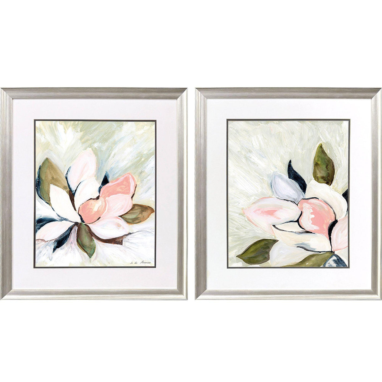 Paragon Floral Burst S/2 Green 29 X 25 X 1 Wall Art