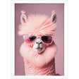 Paragon Llama in Sunglasses Pink 35 X 24 X 2 Wall Art