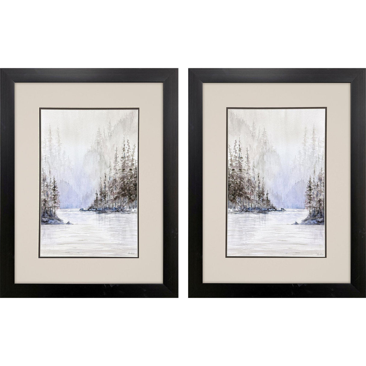 Paragon Mountain River S/2 Gray 26 X 20 X 2 Wall Art