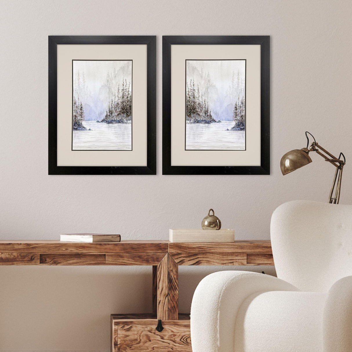 Paragon Mountain River S/2 Gray 26 X 20 X 2 Wall Art