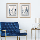Paragon Blue Dye S/2 Blue 26 X 20 X 2 Wall Art