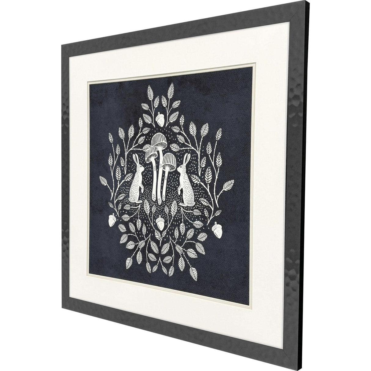 Paragon Rabbits and Mushrooms V Blue 28 X 28 X 1 Wall Art