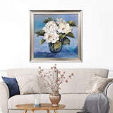 Paragon Alluring Blooms Blue 30 X 30 X 2 Wall Art