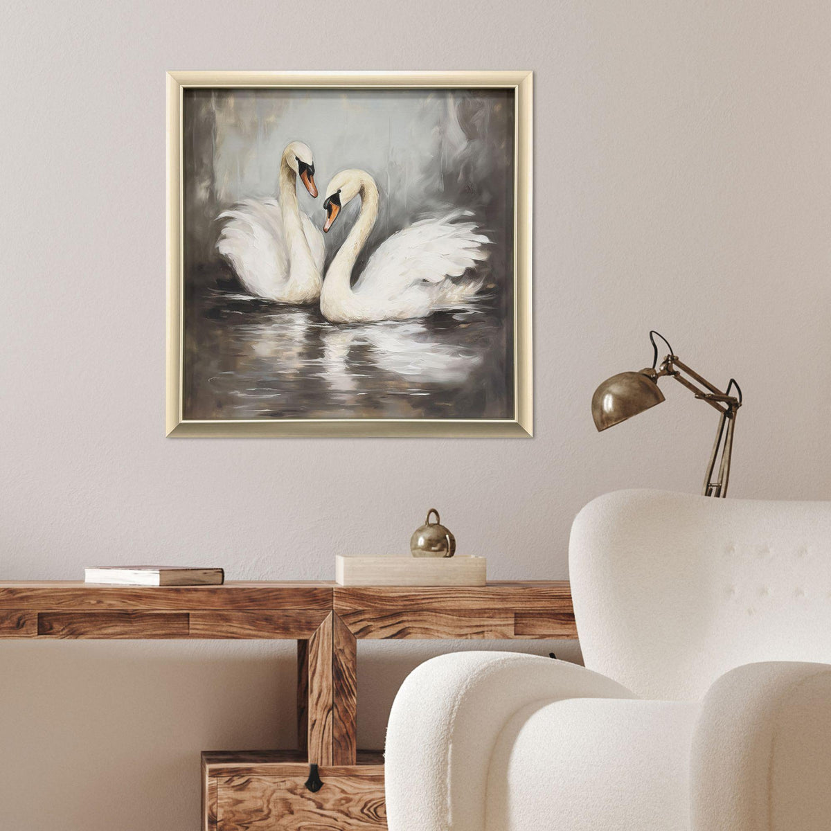 Paragon Ballet of the Swans I Black 26 X 26 X 2 Wall Art