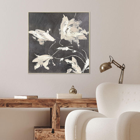 Paragon Neutral Flora II Black 25 X 25 X 3 Wall Art