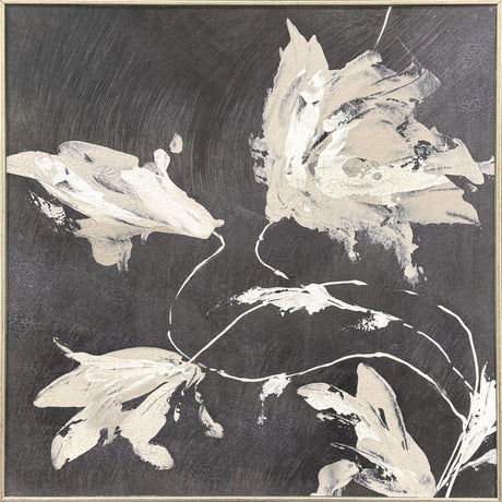 Paragon Neutral Flora II Black 25 X 25 X 3 Wall Art
