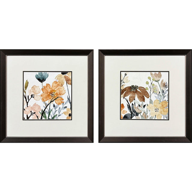 Paragon Wildflower Square S/2 Multi 23 X 23 X 1 Wall Art