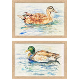 Paragon Water Duck S/2 Brown 14 X 20 X 1 Wall Art