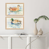 Paragon Water Duck S/2 Brown 14 X 20 X 1 Wall Art