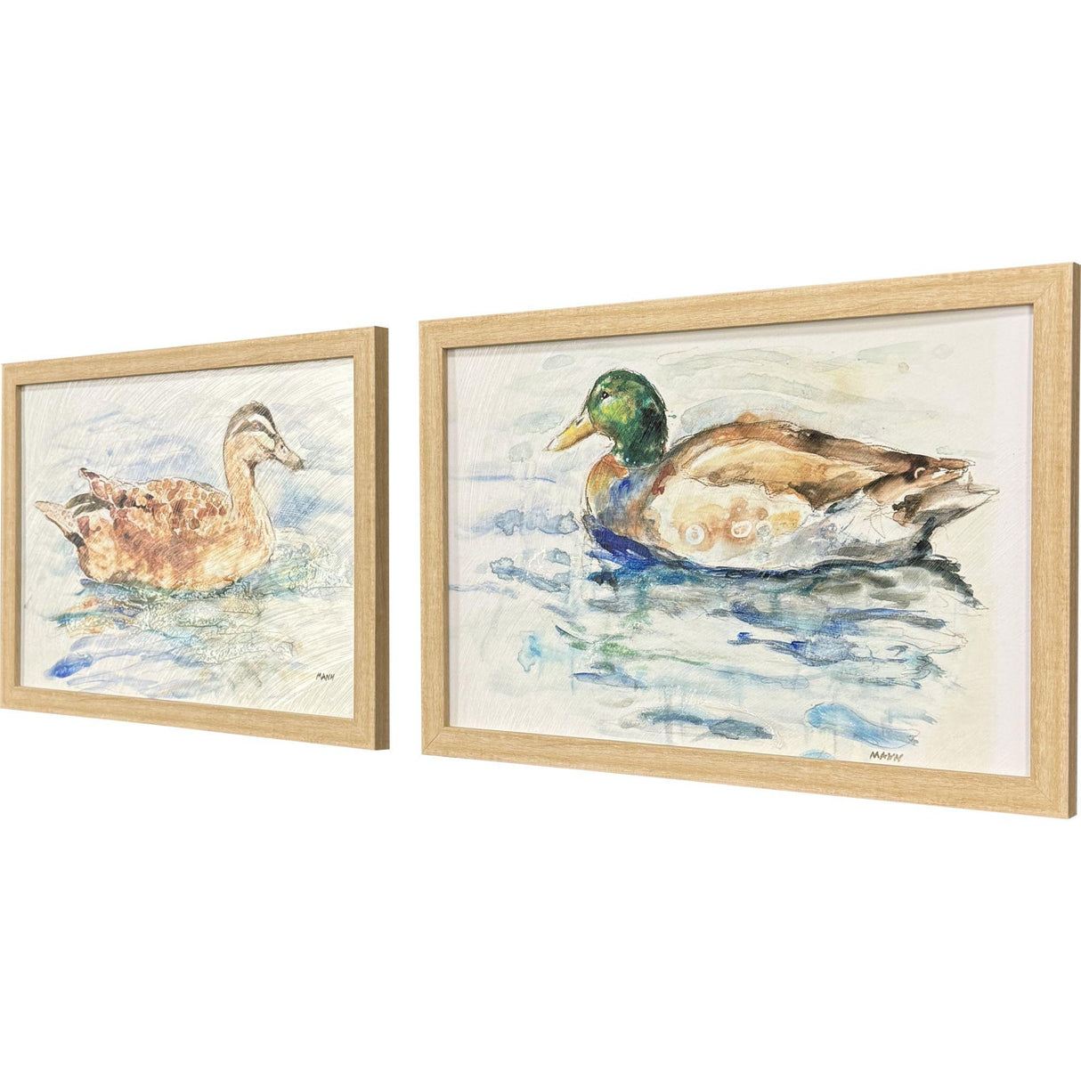 Paragon Water Duck S/2 Brown 14 X 20 X 1 Wall Art