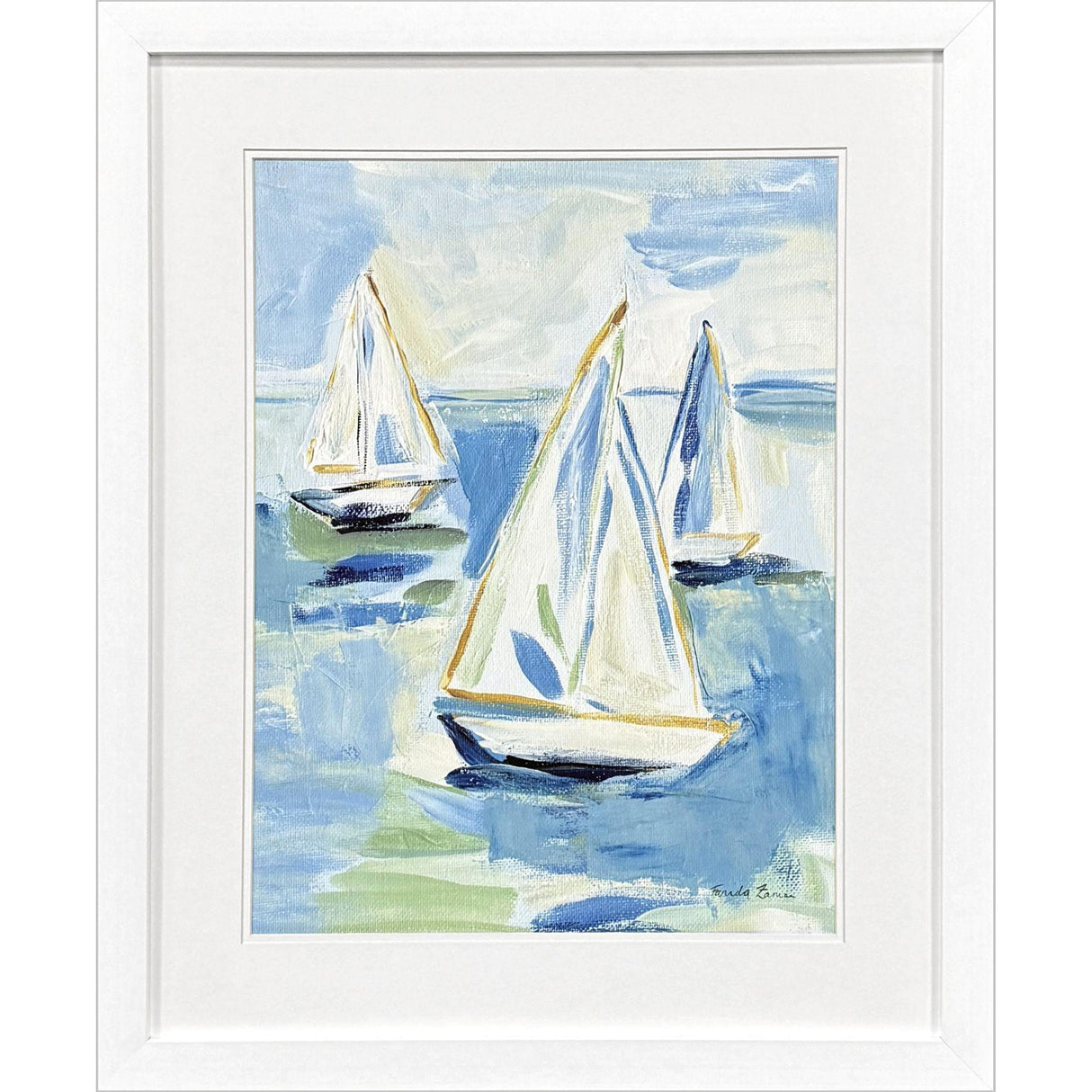 Paragon Setting Sail I Blue 33 X 27 X 2 Wall Art
