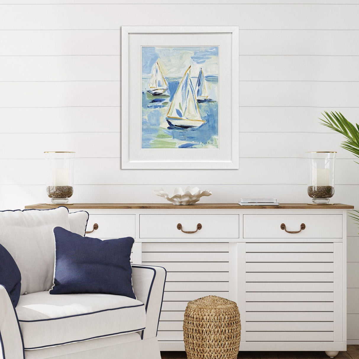 Paragon Setting Sail I Blue 33 X 27 X 2 Wall Art