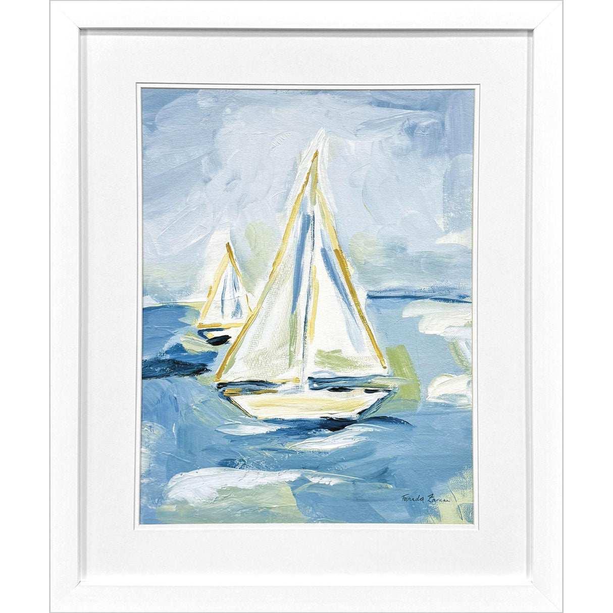 Paragon Setting Sail II Blue 33 X 27 X 2 Wall Art