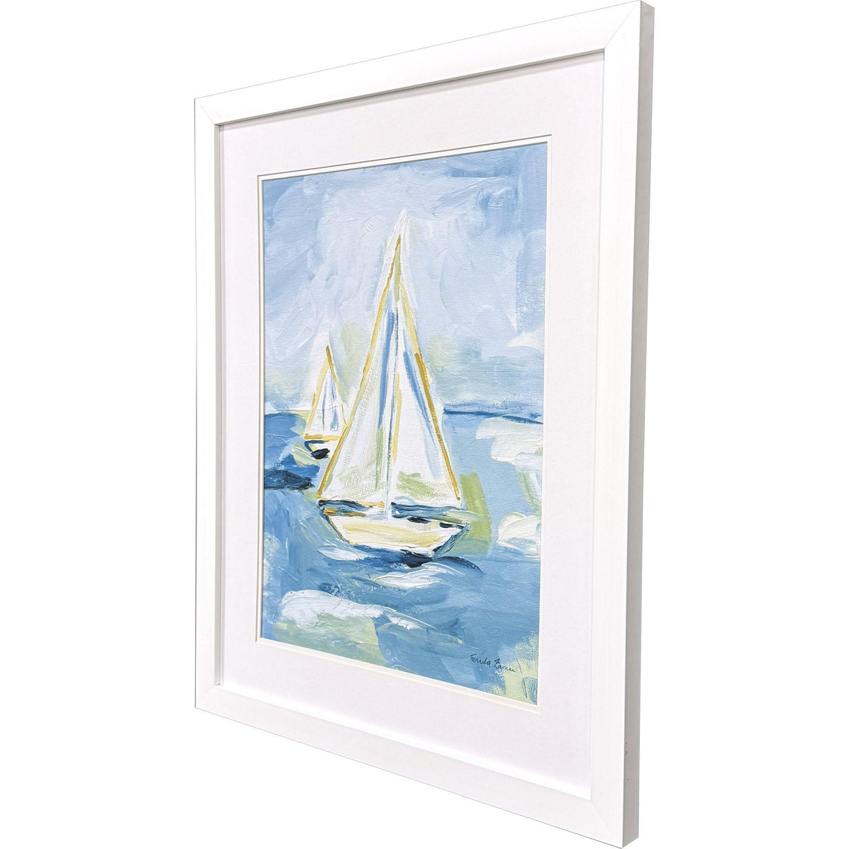 Paragon Setting Sail II Blue 33 X 27 X 2 Wall Art
