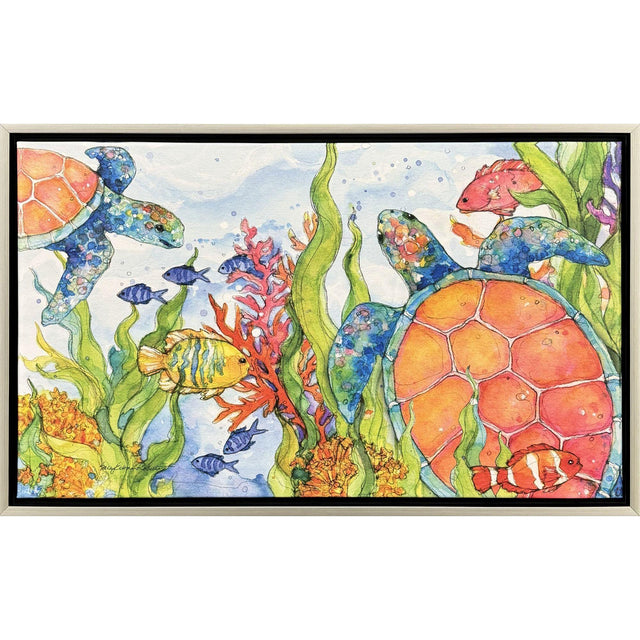Paragon Under the Sea Blue 22 X 36 X 2 Wall Art