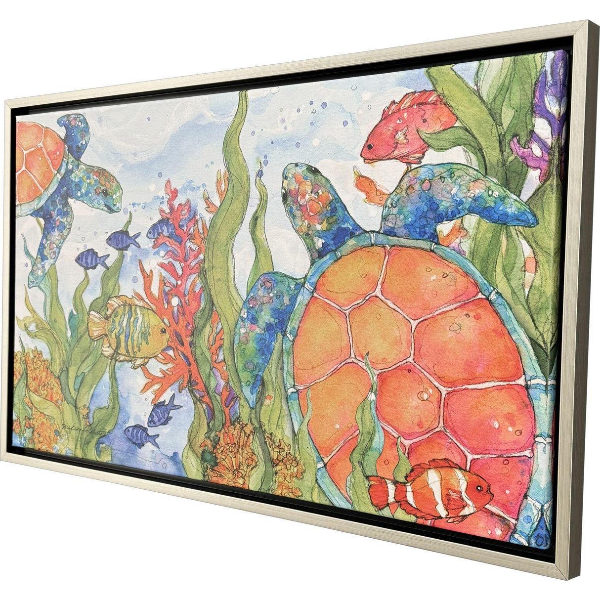 Paragon Under the Sea Blue 22 X 36 X 2 Wall Art