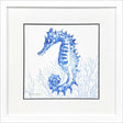 Paragon Indigo Ocean Seahorse Blue 29 X 29 X 2 Wall Art