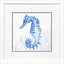 Paragon Indigo Ocean Seahorse Blue 29 X 29 X 2 Wall Art