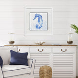 Paragon Indigo Ocean Seahorse Blue 29 X 29 X 2 Wall Art