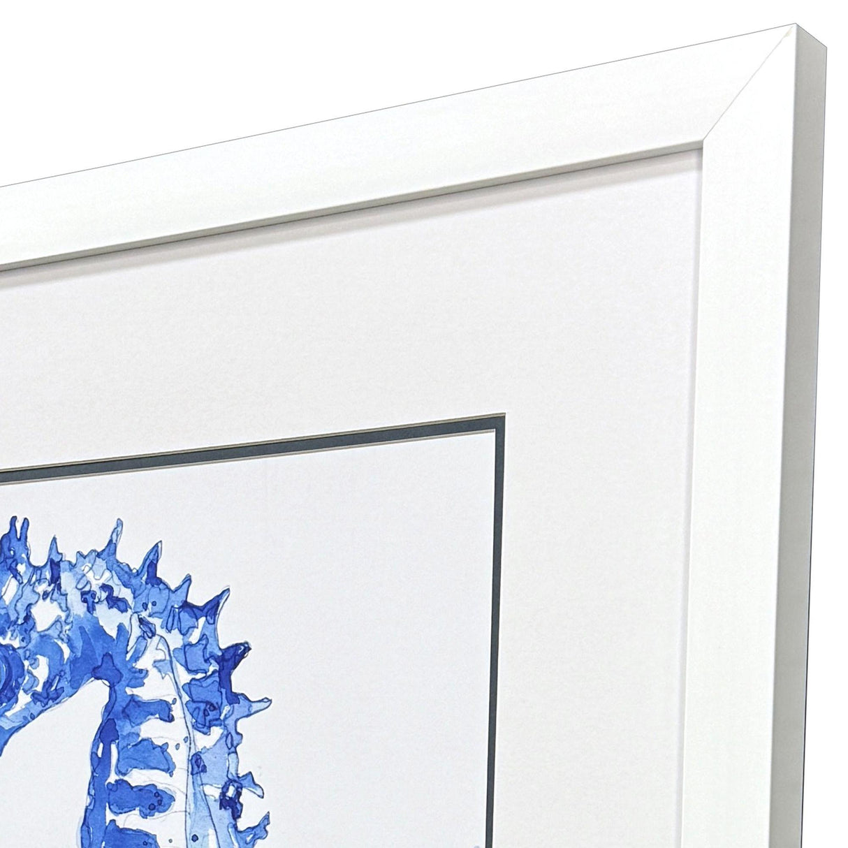 Paragon Indigo Ocean Seahorse Blue 29 X 29 X 2 Wall Art