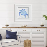 Paragon Indigo Ocean Turtle Blue 29 X 29 X 2 Wall Art