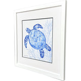 Paragon Indigo Ocean Turtle Blue 29 X 29 X 2 Wall Art