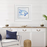 Paragon Indigo Ocean Fish Blue 29 X 29 X 2 Wall Art
