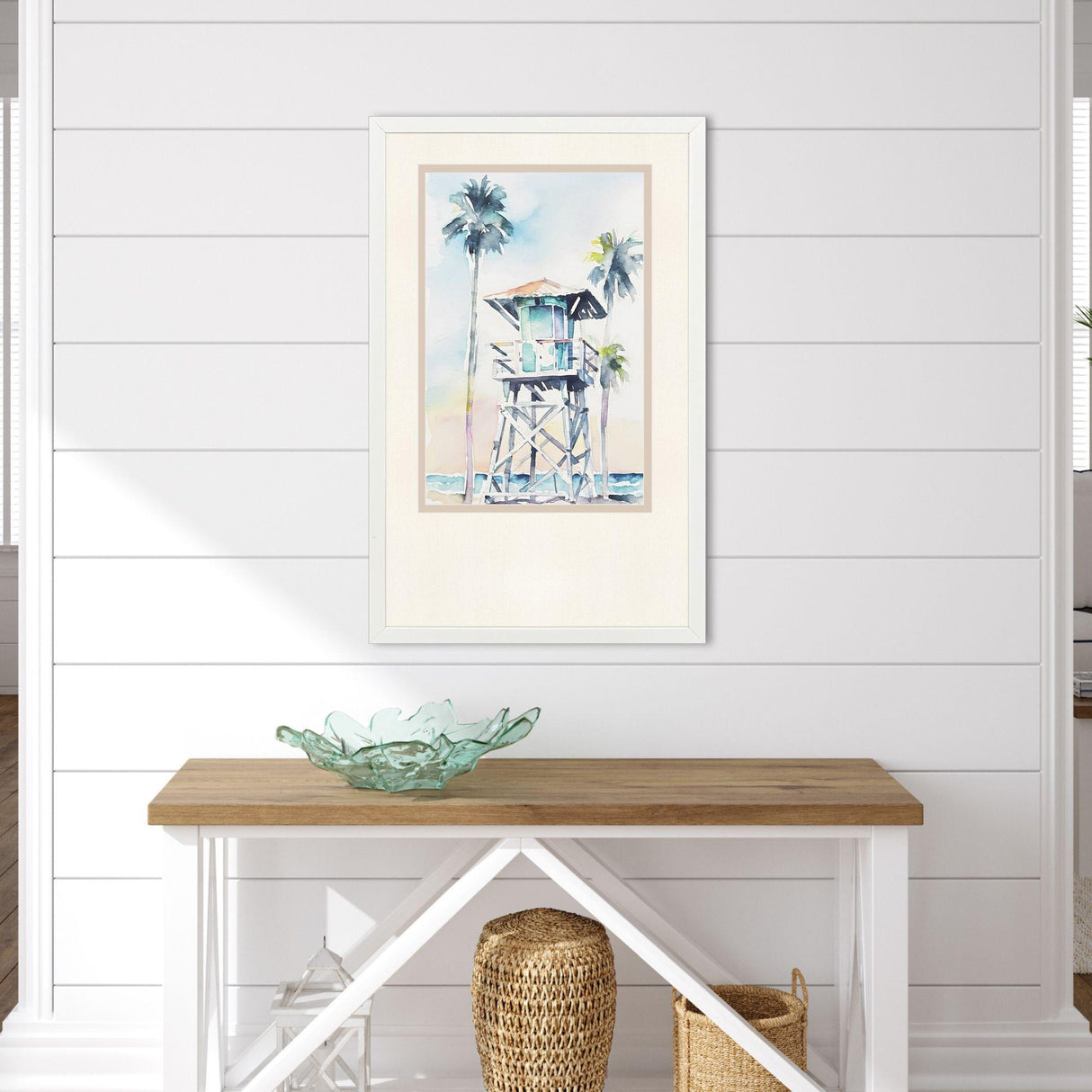 Paragon Boho Beachy Blue Blue 27 X 17 X 2 Wall Art