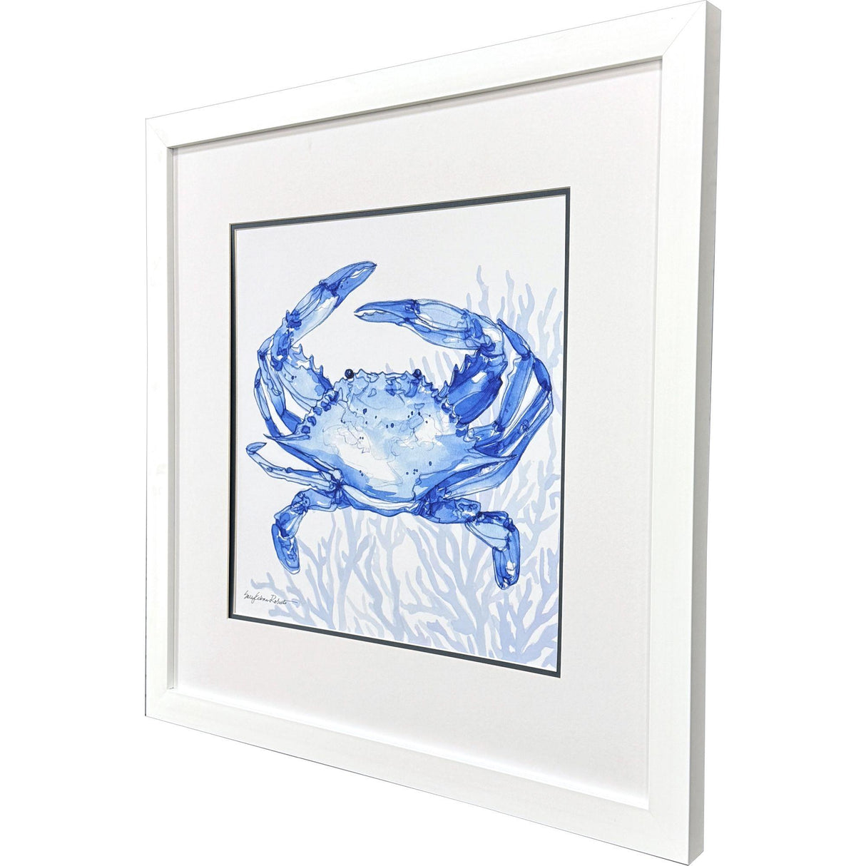 Paragon Indigo Ocean Crab Blue 29 X 29 X 2 Wall Art