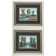 Paragon Stream Side S/2 Blue 11 X 13 X 1 Wall Art