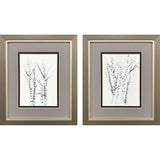 Paragon Aquarelle Birches S/2 Blue 11 X 09 X 1 Wall Art