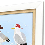 Paragon Sassy Seagull S/2 Blue 16 X 22 X 2 Wall Art