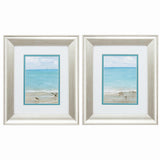 Paragon Sunday at the Shore S/2 Turquoise 13 X 11 X 1 Wall Art