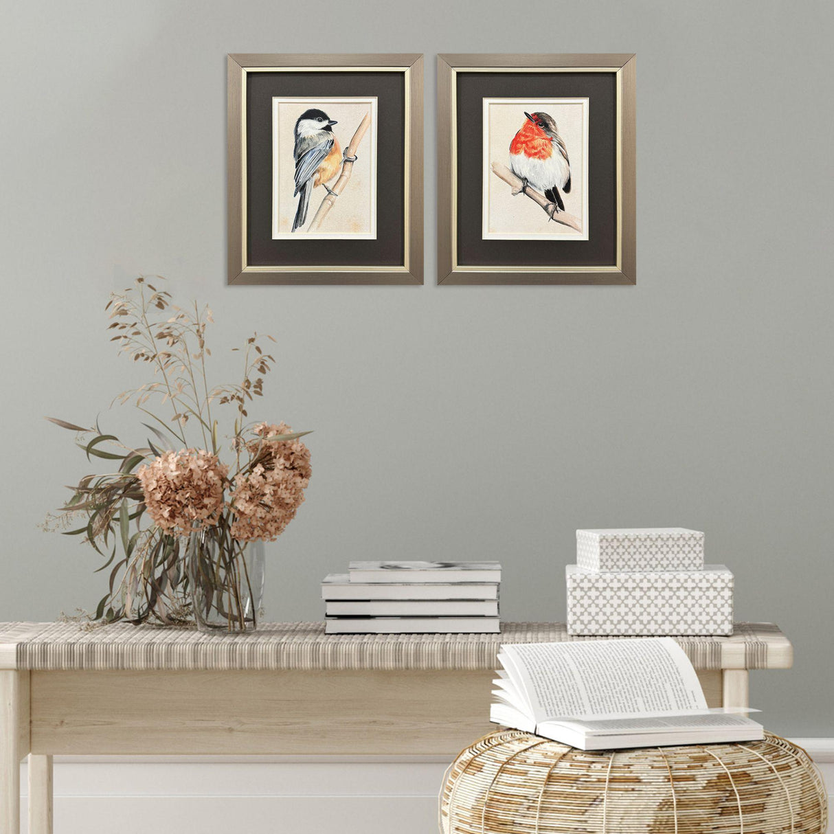 Paragon Bird on Branch II S/2 Blue 11 X 09 X 1 Wall Art