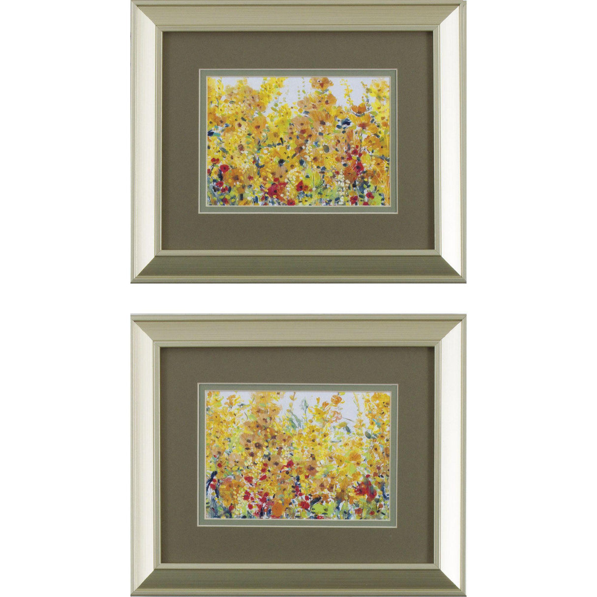 Paragon Golden Summer Garden S/2 Orange 10 X 12 X 1 Wall Art