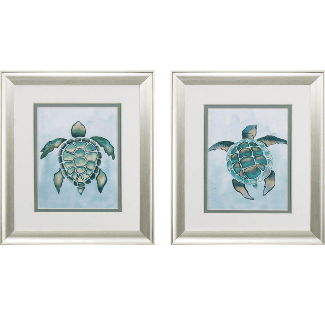 Paragon Aquatic Turtle S/2 Green 13 X 11 X 1 Wall Art