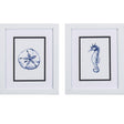 Paragon Sand Dollar Seahorse S/2 Blue 11 X 09 X 2 Wall Art