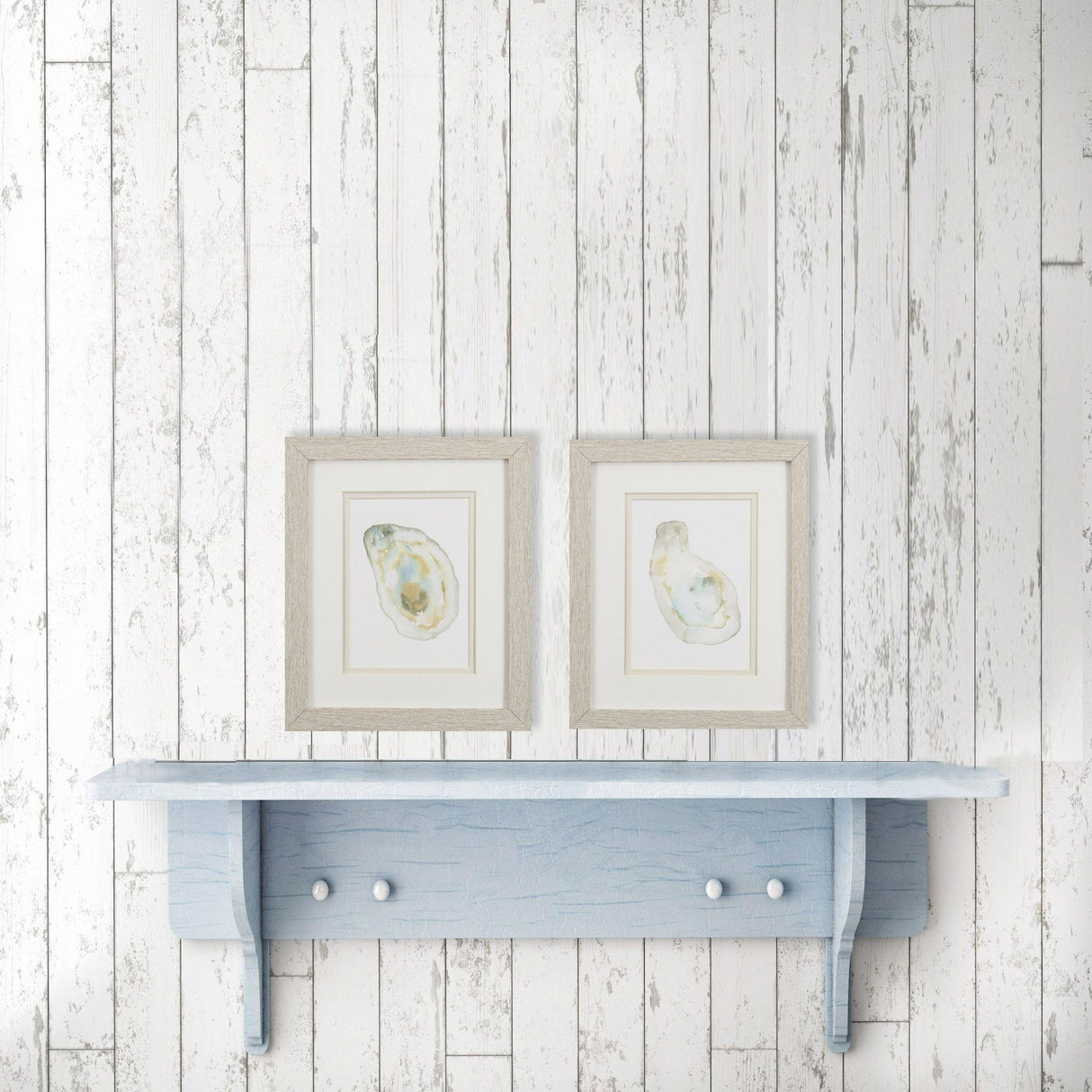 Paragon Oyster S/2 Neutral 11 X 09 X 1 Wall Art