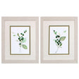 Paragon Sprigs in Green S/2 Green 11 X 09 X 1 Wall Art