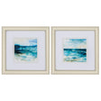 Paragon Ocean Break S/2 Blue 12 X 12 X 1 Wall Art