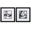 Paragon Black Rings S/2 Black 11 X 11 X 2 Wall Art