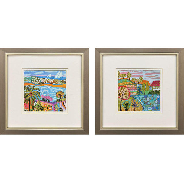 Paragon Palm Tree S/2 Pink 11 X 11 X 1 Wall Art